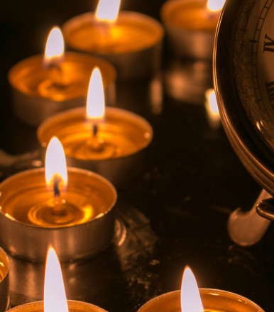 A Candle Clock.